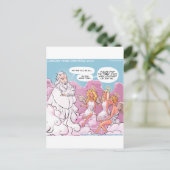 Oh mein Gott (OMG) Engel Text Funny Postkarte (Stehend Vorderseite)