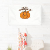 Oh mein Gott! - Überraschender Pumpkin Kawaii Art Banner (Insitu)