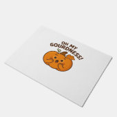 Oh mein Gott! - Überraschender Pumpkin Kawaii Art Fußmatte (Schrägansicht)