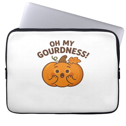 Oh mein Gott! - Überraschender Pumpkin Kawaii Art Laptopschutzhülle (Vorderseite)
