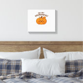 Oh mein Gott! - Überraschender Pumpkin Kawaii Art Leinwanddruck (Insitu (Schlafzimmer))