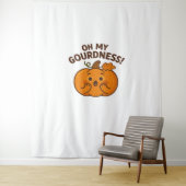 Oh mein Gott! - Überraschender Pumpkin Kawaii Art Wandteppich (Beispiel)