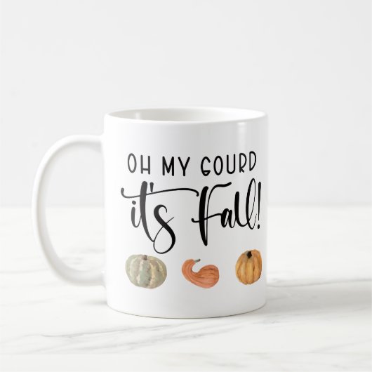 Oh mein Gourd Es ist Fall Pumpkins Coffee Tasse (Links)