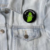 Oh mein Gourd Funny Veggie Pun Dark BG Button (Beispiel)