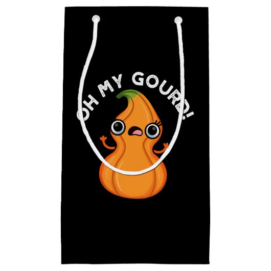 Oh mein Gourd Funny Veggie Pun Kleine Geschenktüte (Vorderseite)