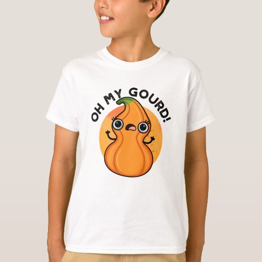 Oh mein Gourd Funny Veggie Pun T-Shirt (Vorderseite)