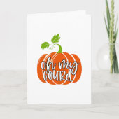 Oh mein Gourd Karte (Vorderseite)