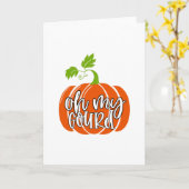 Oh mein Gourd Karte (Gelbe Blume)