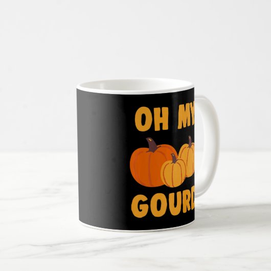 Oh, mein Gourd Pumpkin Squash Autumn Squash Funny Kaffeetasse (VorderseiteRechts)
