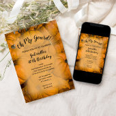 Oh mein Gourmet Fall Geburtstagsparty Einladung