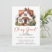 Oh mein Gourmet Fall Zuhause Housewarming Party Einladung (Stehend Vorderseite)