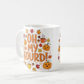 Oh mein Gourmet - Funny Autumn Coffee Tasse (Vorderseite Links)