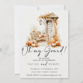 Oh mein Gourmets Autumn Pumpkin Housewarming Party Einladung (Vorderseite)