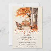 Oh mein Gourmets Autumn Pumpkin Housewarming Party Einladung (Vorderseite)