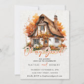 Oh mein Gourmets Autumn Pumpkin Housewarming Party Einladung (Vorderseite)