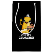 Oh mein Guoache Funny Artist Paint Pun Dark BG Kleine Geschenktüte (Vorderseite)
