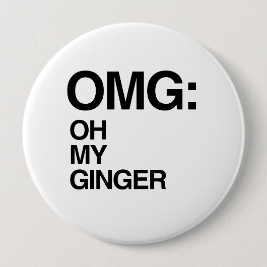 OH MEIN INGWER BUTTON (Vorderseite)