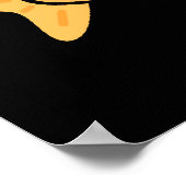 Oh mein Kabeljau Funny Fish Puff Dark BG Poster (Ecke)