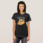 Oh mein Kabeljau Funny Fish Puff Dark BG T-Shirt (Vorne ganz)