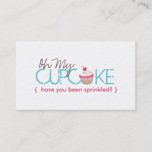 Oh mein kleiner Kuchen Visitenkarte (Vorderseite)