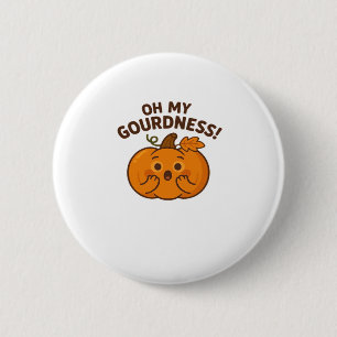 Oh Mein Kürbisness! � Überraschter Kürbis Kawaii A Button