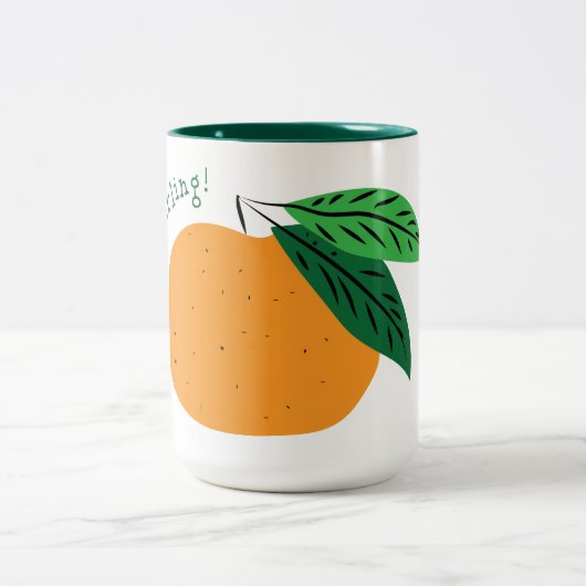 Oh mein Liebling Clementine! Zwei-Tone-Kaffee-Tass Zweifarbige Tasse (Mittel)