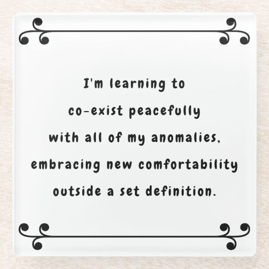 Oh mein Mantra Glasuntersetzer (Vorderseite)