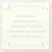 Oh mein Mantra Glasuntersetzer (Rückseite)