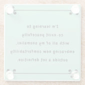 Oh mein Mantra Glasuntersetzer (Rückseite)