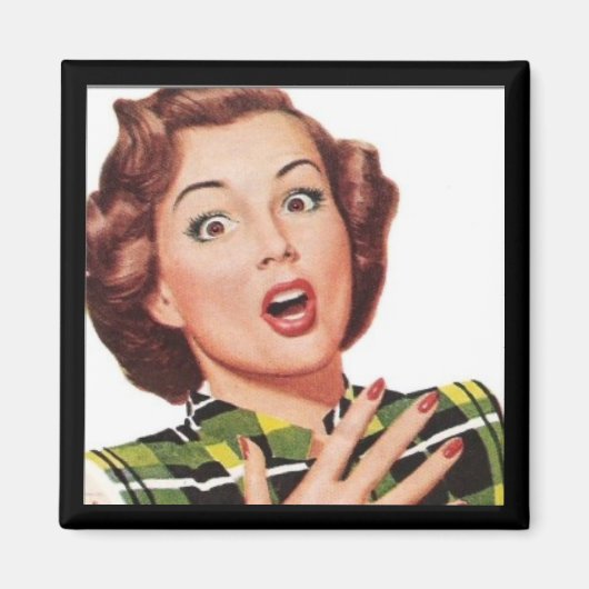 "Oh, mein!" RETRO HOUSEWIFIFF MAGNET (Vorne)