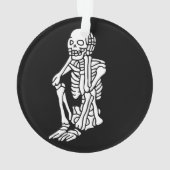 Oh, mein Skelett ruht seinen Kopf auf einem Ornament (Rückseite)