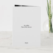 OH MEINE BELATED BIRTHDAY CARD DANKESKARTE (Rückseite)