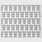 Oh meine Giddy-Tante! Geschenkpapier (Flach)