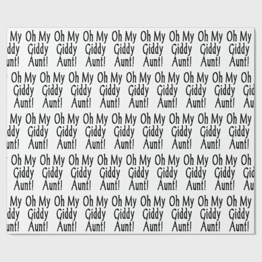 Oh meine Giddy-Tante! Geschenkpapier (Flach)