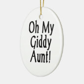 Oh meine Giddy-Tante! Keramik Ornament (Links)