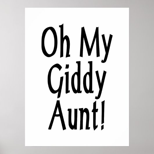 Oh meine Giddy-Tante! Poster (Vorne)