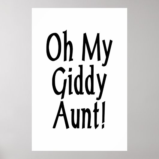 Oh meine Giddy-Tante! Poster (Vorne)
