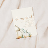 Oh, meine Gourd Baby Dusche Einladung