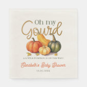 Oh, meine kleine Pumkin-Baby-Dusche Serviette (Vorderseite)