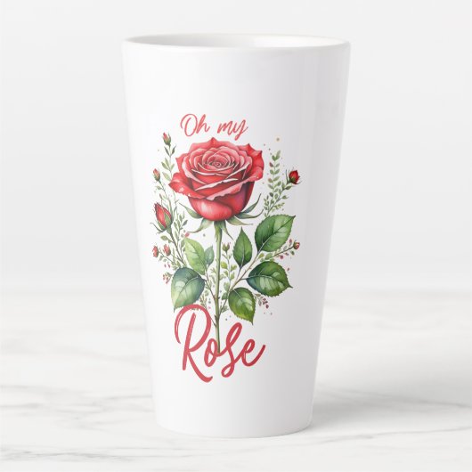 Oh meine Rose Milchtasse (Vorderseite)