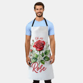 Oh meine Rose Schürze (Getragen)
