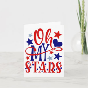 Oh meine Sterne Feuerwerk 4. Juli Unabhängigkeitst Karte