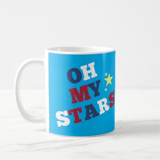 "Oh meine Sterne" Patriotic Kaffeetasse (Links)