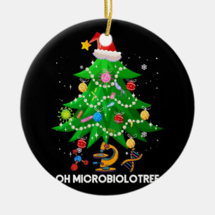 Oh Microbiolotree Microbiologe Weihnachtsbaum Mi Keramik Ornament