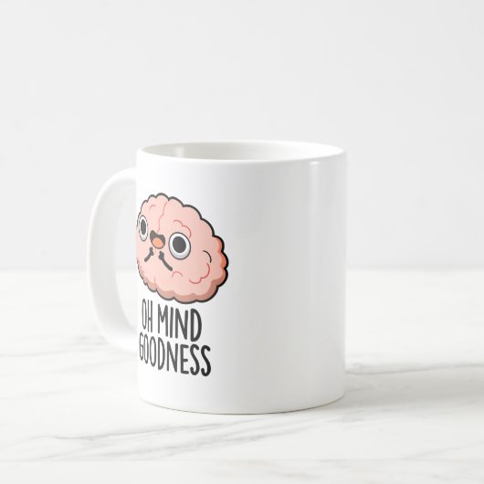 Oh Mind Goodness Funny Brain Pub Kaffeetasse (Vorderseite Links)