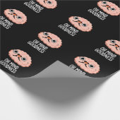 Oh Mind Goodness Funny Brain Pun Dark BG Geschenkpapier (Ecke)