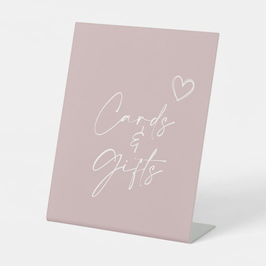 Oh, Minimalistische Kinderduschkarten und Geschenk Sockelschild (Vorderseite)