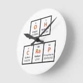 Oh Mist-Periodensystem-Wanduhr Runde Wanduhr (Winkel)