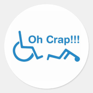 oh Mist Runder Aufkleber