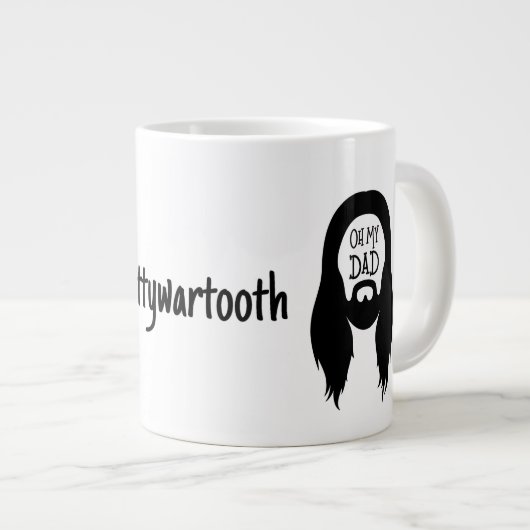 Oh My Dad Jumbo-Tasse (Vorderseite Rechts)